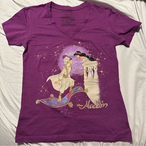 Disney Aladdin Sparkle V-Neck T-Shirt
